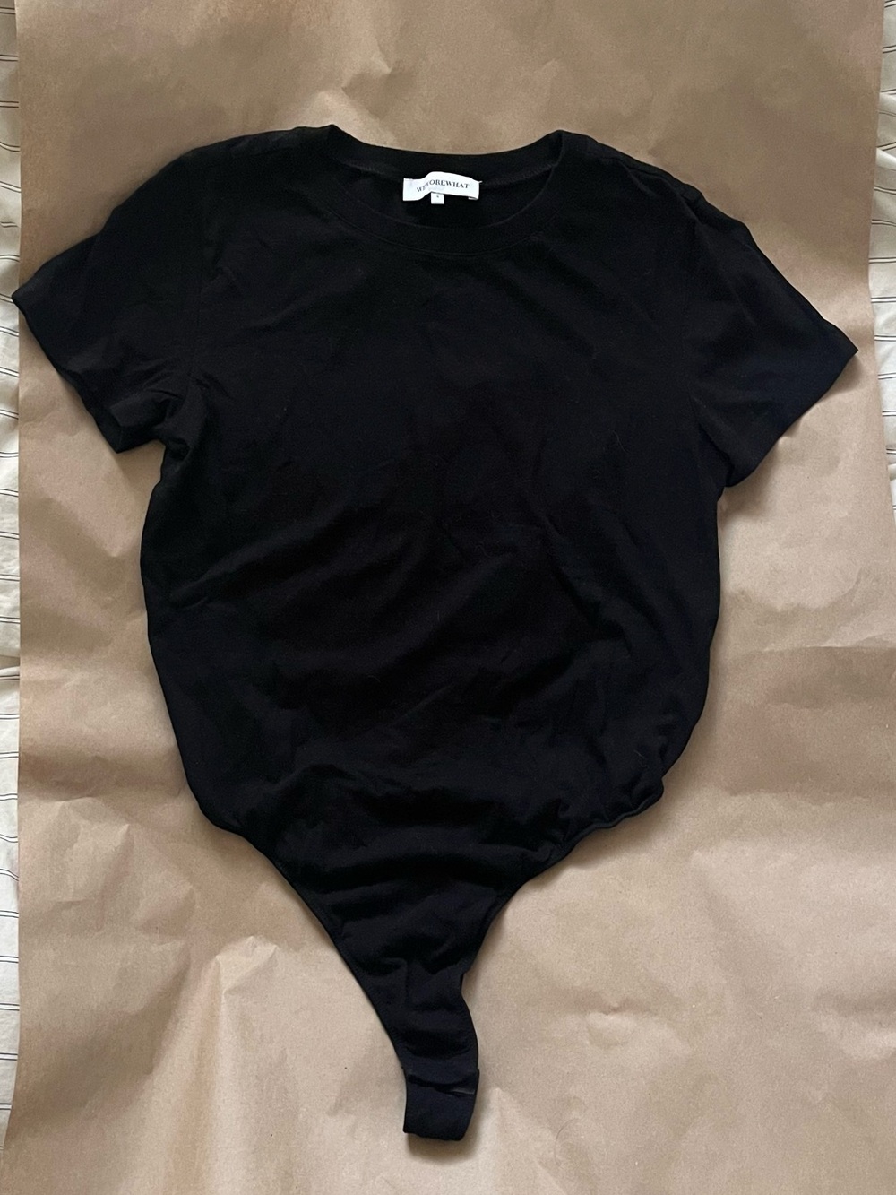 Weworewhat black t-shirt bodysuit